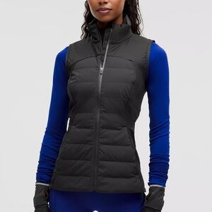 Lululemon down for it all vest black size 8